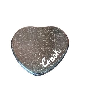 Coach Glittering Heart Compact Mirror NWT